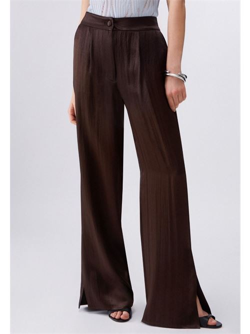 Satin trousers with slits Liu Jo | CA6147T450A.P9576